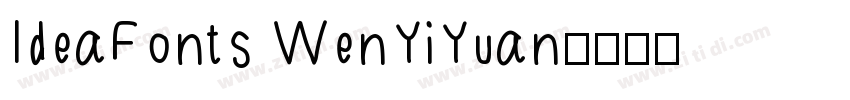 IdeaFonts WenYiYuan字体转换